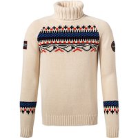 NAPAPIJRI Herren Rollkragenpullover beige Wolle Norweger von Napapijri