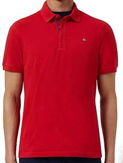 Napapijri Herren EOLANOS Poloshirt, Rot (Bright RED R471), Large (Herstellergröße:L) von Napapijri