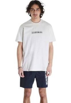 Napapijri T-Shirt S-Box SS 4 Relaxed Fit Ecru M von Napapijri