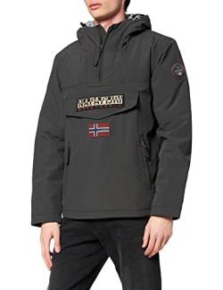 Napapjiri Mens Rainforest Pocket 1 Jacket, Dark Grey solid, S von Napapijri