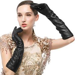Nappaglo Damen Lange Nappaleder Handschuhe Touchscreen Texting Abendkleid Party Winter Warm Fausthandschuhe … von Nappaglo