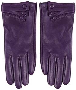Nappaglo Damen Touchscreen Leder Handschuhe klassische Lederhandschuhe Italienisches Lammfell Winter Warm Handschuhe (Touchscreen) von Nappaglo