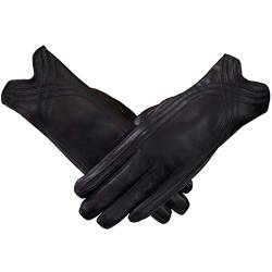 Nappaglo Handschuhe Damen Winter Leder Touchscreen Texting Fahren Warm Outdoor Handschuhe von Nappaglo