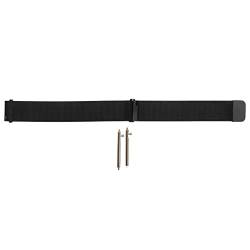 Naroote 18 Mm Edelstahl-Uhrenarmband, Atmungsaktives Edelstahl-Uhrenarmband mit Magnetverschluss für Damen für GT2 (BLACK) von Naroote