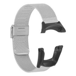 Naroote Armband, Atmungsaktives Uhrenarmband, Ersatz, Wasserdichtes Metallgeflecht mit 2 Schraubendrehern für 1 2 2S 2R 3 Sport 3 Peak (SILVER) von Naroote