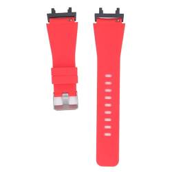 Naroote Smartwatch-Armband, Elastisches Smartwatch-Armband, Hautfreundlich, Verstellbar, Atmungsaktiv, mit Schraubendreher für Übungen (Rot) von Naroote