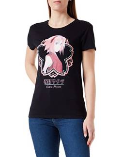 Naruto Shippuden Damen WONASHITS005 t Shirt, Noir, M von Naruto Shippuden