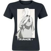 Naruto - Anime T-Shirt - Tsunade Hokage - S bis M - für Damen - Größe S - schwarz  - Lizenzierter Fanartikel von Naruto