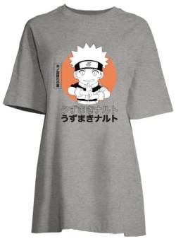Naruto Damen Wonarutbt001 Nachthemd, Grau meliert, 36 von Naruto
