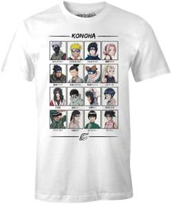 Naruto Herren MENARUTTS093 T-Shirt, weiß, XL von Naruto