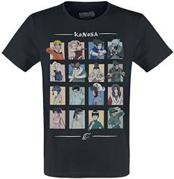 Naruto Herren menarutts006 T-Shirt, Schwarz, L von Naruto