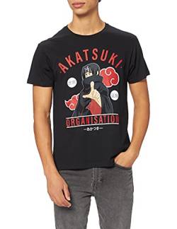 Naruto Herren menarutts119 T-Shirt, Schwarz, XL von Naruto