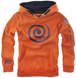 Naruto Kids - Sign Unisex Kapuzenpullover orange 140 100% Baumwolle Anime, Fan-Merch, TV-Serien von Naruto