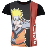 Naruto Print-Shirt Anime Naruto Shippuden Kinder Jungen kurzarm T-Shirt Gr. 104 bis 152, 100% Baumwolle von Naruto