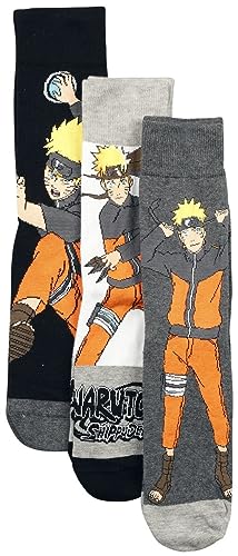 Naruto Shippuden Uzumaki Unisex Socken multicolor EU 43-46 von Naruto