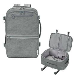 Narwey für Ryanair Handgepäck 40x20x25 Handgepäck Flugzeug Rucksack Reisetasche Reiserucksack mit Laptopfach für Weekender für Herren Damen 20L(Grau) von Narwey
