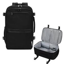 Narwey für Ryanair Handgepäck 40x20x25 Handgepäck Flugzeug Rucksack Reisetasche Reiserucksack mit Laptopfach für Weekender für Herren Damen 20L(Schwarz) von Narwey