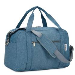 Narwey für Ryanair Handgepäck 40x20x25 Handgepäck Tasche für Flugzeug Faltbare Reisetasche Weekender Damen Herren Handgepäck Koffer 20L(Navy blau) von Narwey