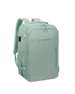 Narwey für Ryanair Handgepäck 40x20x25 Reiserucksack Handgepäck Flugzeug Rucksack Reisetasche mit Laptopfach für Weekender für Herren Damen 20L(Minzgrün) von Narwey