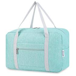 für Ryanair Handgepäck 40x20x25 & Handgepäck Tasche für Flugzeug - Faltbare Reisetasche Damen & Weekender Damen - Handgepäck Koffer 20L (Minzgrün) von Narwey