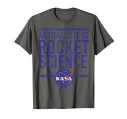 NASA Actually It Is Rocket Science Vintage Distressed Badge T-Shirt von Nasa