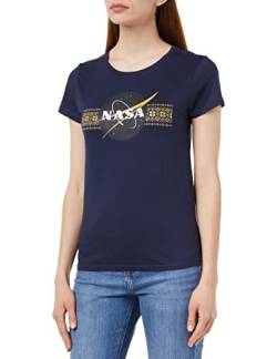 Nasa Damen Wonasadts067 T-Shirt, Marineblau, Small von Nasa