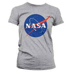 Nasa Offizielles Lizenzprodukt Insignia Damen T-Shirt (Heather-Grau), Large von Nasa