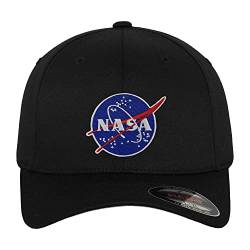 Nasa Offizielles Lizenzprodukt Insignia Flexfit Cap (Schwarz), Klein/Mittel von Nasa