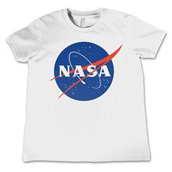 Nasa Offizielles Lizenzprodukt Insignia Kinder T-Shirt - Weiß 11/12 Jahre von Nasa