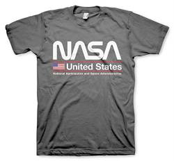 Nasa Offizielles Lizenzprodukt United States Herren T-Shirt (Dark Grau), XL von Nasa