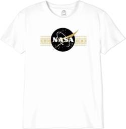 Nasa Unisex Kinder Ginasadts066 T-Shirt, Blanc, 14 Jahre von Nasa