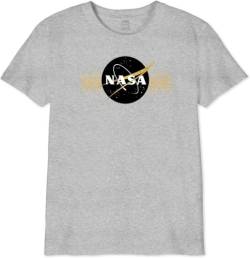 Nasa Unisex Kinder Ginasadts066 T-Shirt, Gris Melange, 10 Jahre von Nasa