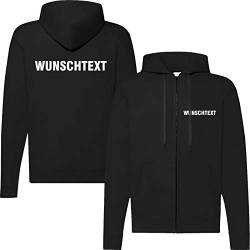 T-Shirt Security | Crew | Ordner | WUNSCHTEXT | Poloshirt | Hoodie | Jacke | Warnweste (2XL, Wunschtext - Kapuzenjacke) von Nashville print factory