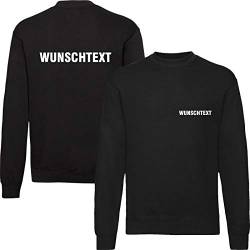 T-Shirt Security | Crew | Ordner | WUNSCHTEXT | Poloshirt | Hoodie | Jacke | Warnweste (2XL, Wunschtext - Sweatshirt) von Nashville print factory