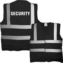 T-Shirt Security | Crew | Ordner | WUNSCHTEXT | Poloshirt | Hoodie | Jacke | Warnweste (L, Security - Warnweste) von Nashville print factory