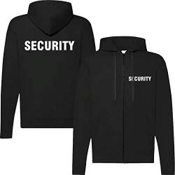 T-Shirt Security | Crew | Ordner | WUNSCHTEXT | Poloshirt | Hoodie | Jacke | Warnweste | Mütze (4XL, Security - Kapuzenjacke) von Nashville print factory