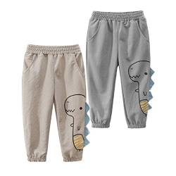 Jungen Mädchen Anti-Moskito Bloomers Baumwolle Lange Hosen Pumphose Haremshose Baby-Sommerhose 2er Pack, 120/4-6Yahre von Natashas