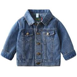 Natashas Baby Jungen Jeansjacke Mantel Kleinkinder Langarm Denim Tops Kleidung Frühling Herbst Casual Outwear (86) von Natashas