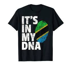 IT'S IN MY DNA Tanzania Flag Official Pride Gift Country T-Shirt von Nation National Flag Pride Roots Family Matching