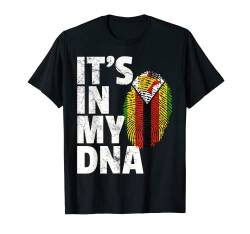 IT'S IN MY DNA Zimbabwe Flag Official Pride Gift Country T-Shirt von Nation National Flag Pride Roots Family Matching