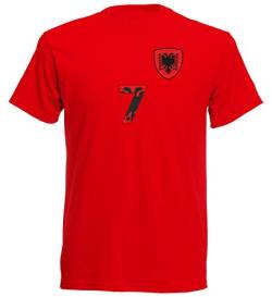 Nation Albanien T-Shirt Nummer 7 R ST-7 (XXL) von Nation