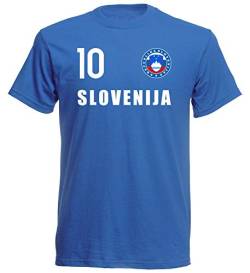 Nation Slowenien T-Shirt Trikot Wappen FH 10 BL (L) von Nation