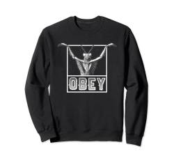 Obey The Bug - Funny Mantis Alien, Illuminati Agenda Parodie Sweatshirt von National Introvert Society