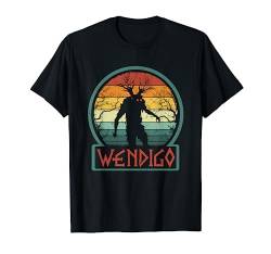 Retro Wendigo - Cooles Vintage Skinwalker Cryptid Monster T-Shirt von National Introvert Society