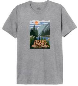 National Park Herren menapadts006 T-Shirt, Grau meliert, XXL von National Park