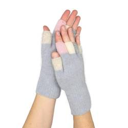 Native World Damen Possum Merinowolle Fingerlose Handschuhe - weich, extrem warm für den Winter, grau, One size von Native World