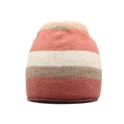 Native World Possum Merino Wool Travel Beanie Hat - Warm Soft Winter Beanie für Damen, Rosenholz-Streifen, Einheitsgröße von Native World