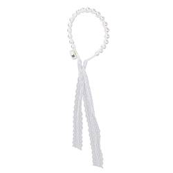 Leuchtendes Haarband aus Perlenspitze, Weißes Band, Dekor, Leuchtendes Haarband, Leuchtendes Haarband Für Tägliche Hochzeitskostümpartys von Natudeco