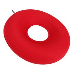 Natudeco Aufblasbares Donut-Kissen Entlastungskissen Verhindert Wundliegen Verdicktes rundes aufblasbares Ringkissen für Patienten ältere Menschen(Rot) von Natudeco