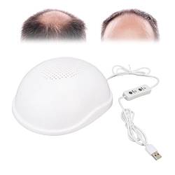 Natudeco Haarwachstumsgerät Rote LED 3-Gang-Vollabdeckung Haarwachstumshelm mit 312 Chips für Männer und Frauen im mittleren Alter von Natudeco